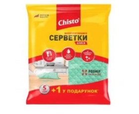 Серветки вологопоглинаючі 5+1шт БЛИСК, шт Chisto