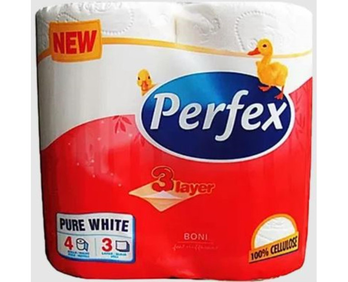 Туалетний папір 3шар 4шт, шт Perfex