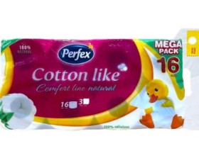 Туалетний папір Cotton Comfort Line 3шар 16шт, Perfex