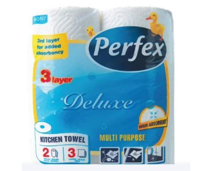 Бумажное салфетка Perfex Deluxe 3-слойная 2 шт.