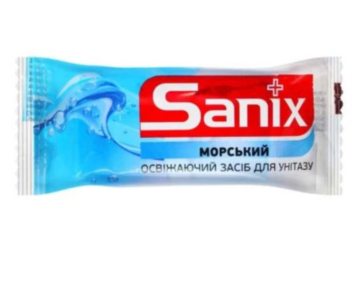 Освіжаючий засіб д/унітазів 35г запаска Морська, Sanix