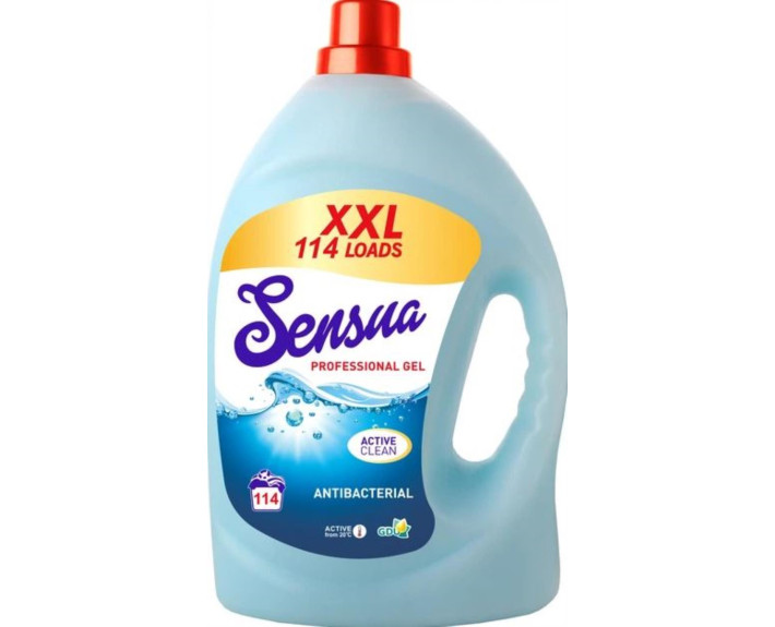 Засіб для прання 4л всіх типів тканин та кольорів PROFESSIONAL GEL ANTIBACTERIAL, шт Sensua