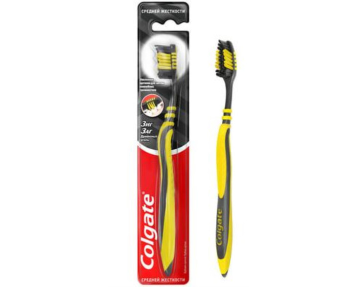 Зубна щітка Зіг Заг Деревне вугілля, Colgate