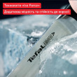 Кухонний ніж Сантоку Tefal Ice Force, 18см, нержавіюча сталь, пластик, чорний
