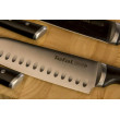 Кухонний ніж Сантоку Tefal Ice Force, 18см, нержавіюча сталь, пластик, чорний