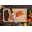Кухонний ніж Сантоку Tefal Ice Force, 18см, нержавіюча сталь, пластик, чорний