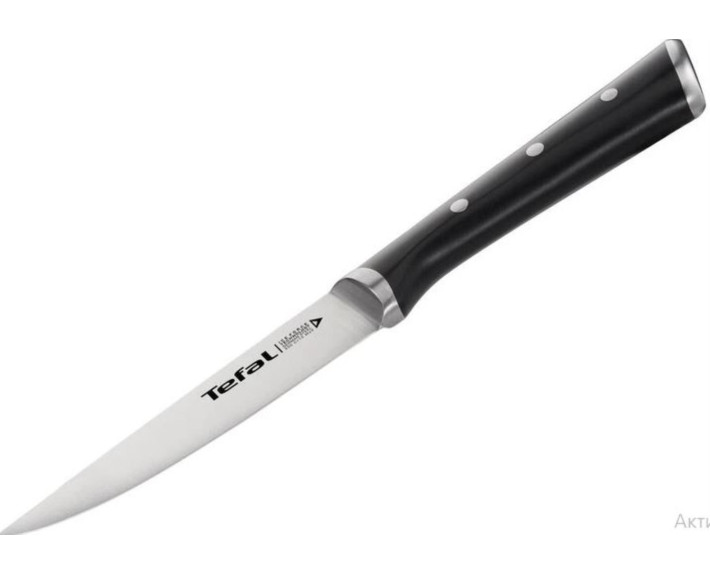 Кухонний ніж універсальний Tefal Ice Force , 11см, нержавіюча сталь, пластик, чорний