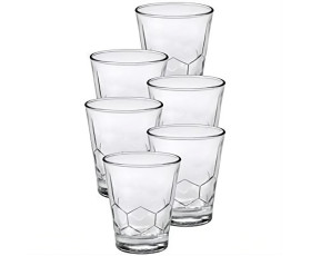 Набор стаканов Duralex Hexagone, низких, 300мл, h-90см, 6шт, стекло, прозрачный