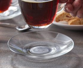 Блюдце Duralex Gigogne, 13.4см, скло, прозорий