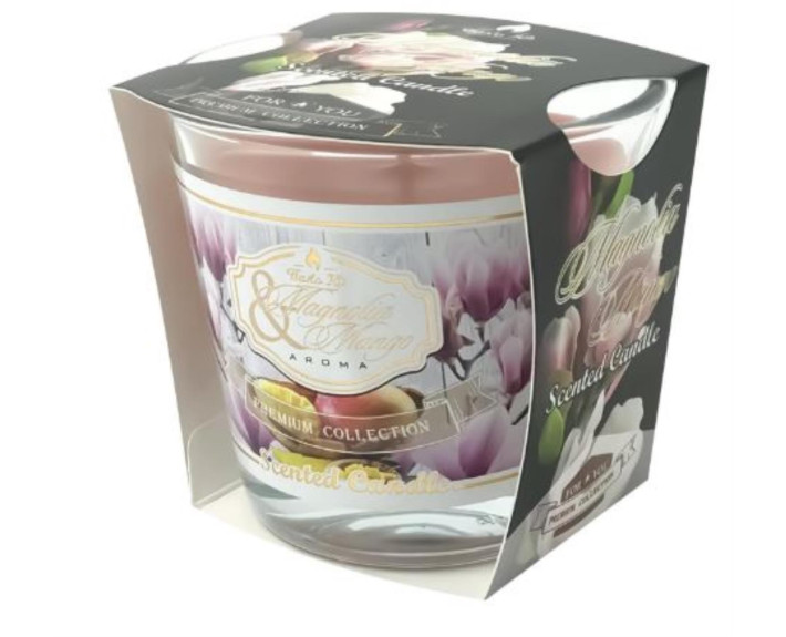 Свічка в склі Premium collection аром. Магнолія & Манго арт.103