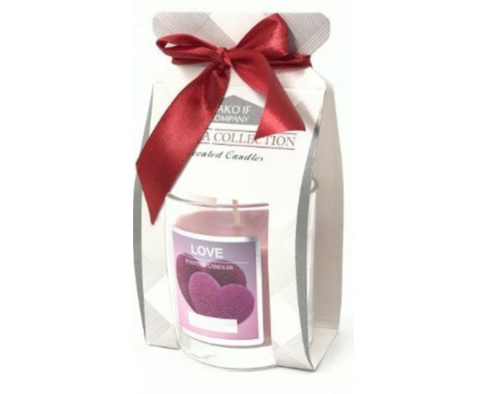 Свічка в склі VERONA COLLECTION аром. LOVE  арт.207