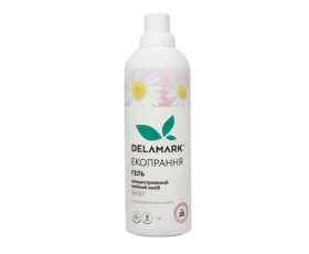 Засіб для прання Рідкий безфосфатний концентрат Baby 1л Delamark