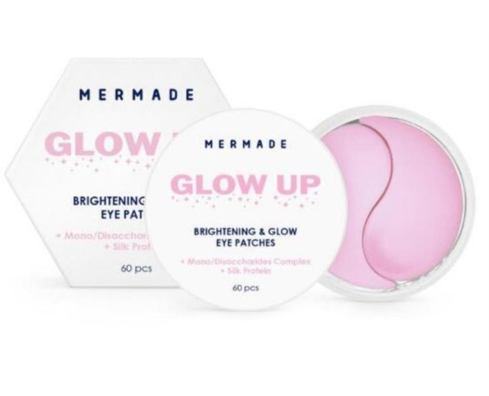 Патчі освітлюючі гідрогелеві патчі під очі Glow up 60 шт MERMADE