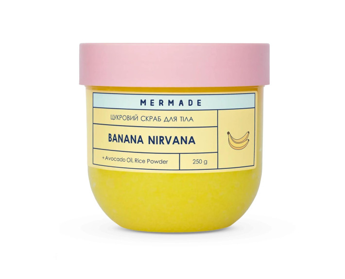 Скраб цукровий для тіла Banana Nirvana 250мл MERMADE