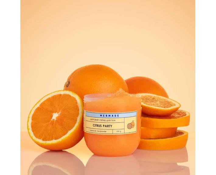 Скраб цукровий для тіла Citrus Party 250мл MERMADE
