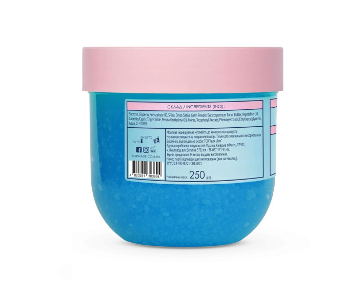 Скраб цукровий для тіла Bubble Gum 250мл MERMADE