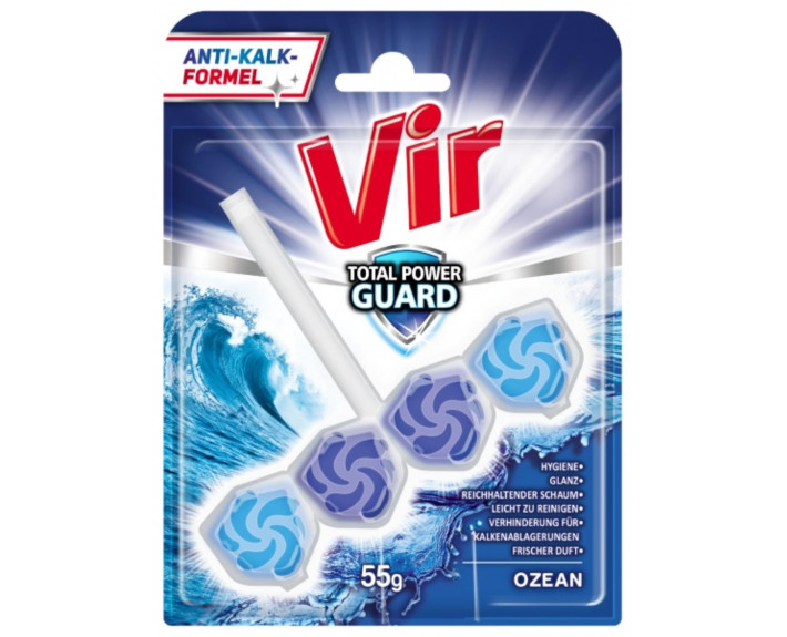 Блок для унитаза 1*55г Океан (одинарный), VIR Total Power Guard