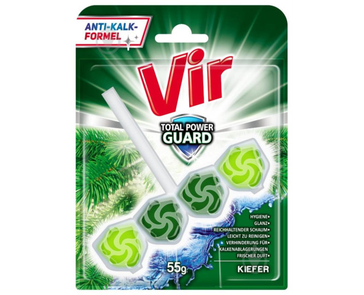 Блок для унітазу 1*55г Хвоя (одинарний), VIR Total Power Guard