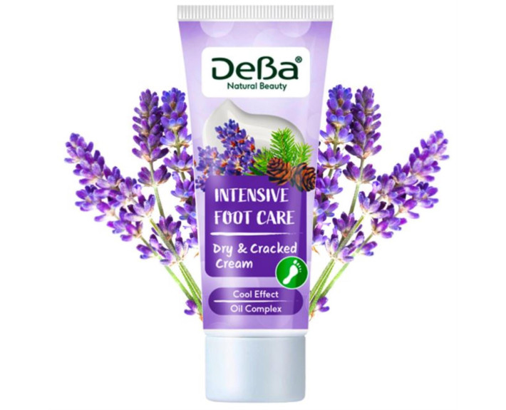 Крем для ніг лаванда та сосна 75мл DeBa Natural Beauty