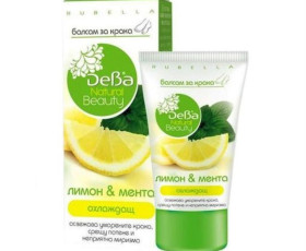 Бальзам для ніг освіжаючий лимон та м'ят 75мл, DeBa Natural Beauty