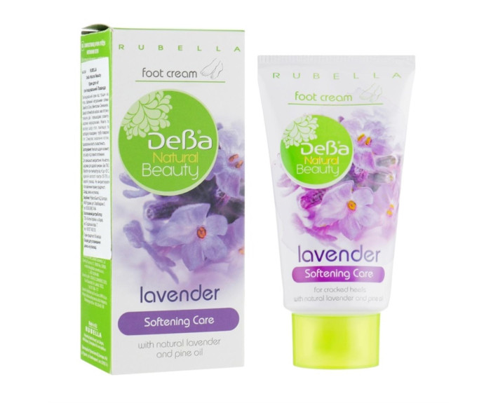 Крем для ніг пом'якшуючий лаванда 75мл DeBa Natural Beauty