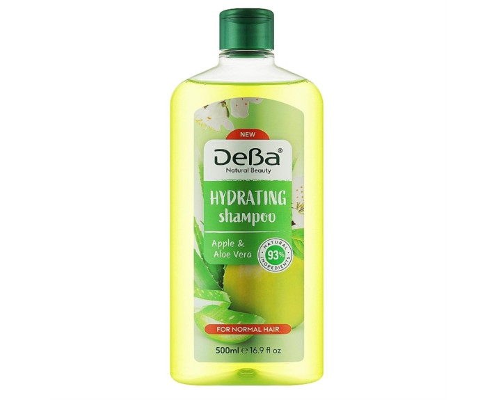 Шампунь зволожуючий яблуко та алое 500 мл DeBa Natural Beauty