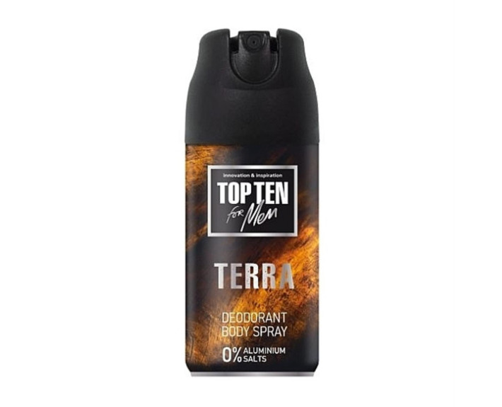 Дезодорант (спрей) Terra 150 мл, Top Ten for men Болгарія