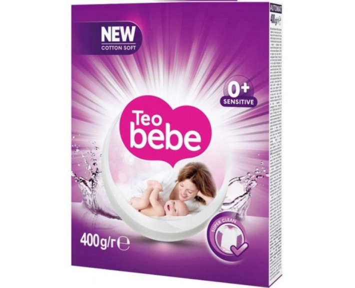 Пральний порошок 400гр Teo bebe just essentials Cotton Soft Purple