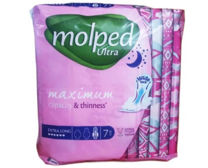 Гігієнічні прокладки MOLPED Ultra Soft Extra long 6кап 7шт (32см)