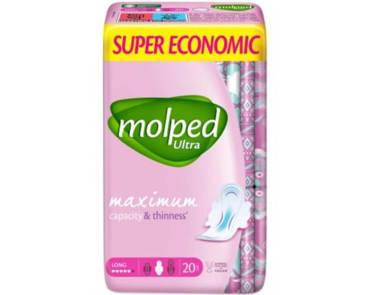 Гигиенические прокладки MOLPED Ultra long s.eco 5 капель 20 шт.
