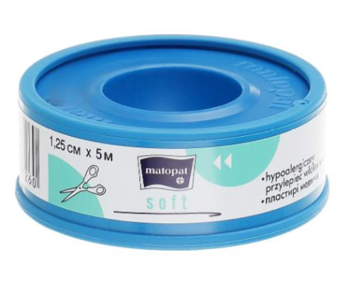 Медичний пластир Bella Matopat Soft 1,25см x 5м