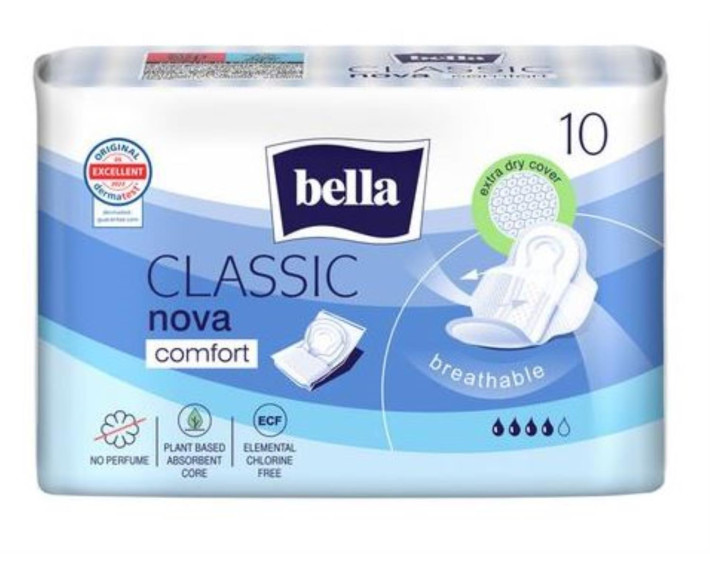 Гігієнічні прокладки 10шт., Bella Classic Nova Сomfort