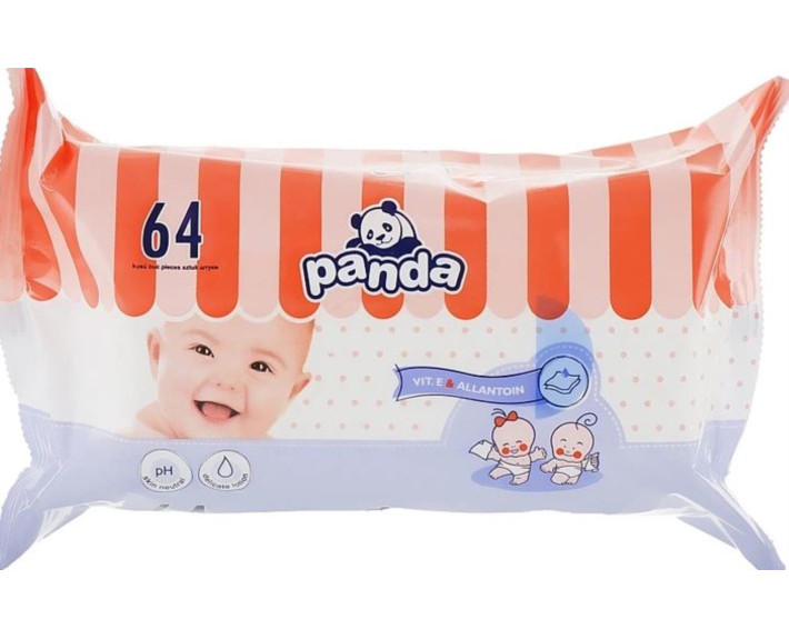 Вологі серветки Bella для дітей PANDA 64 шт