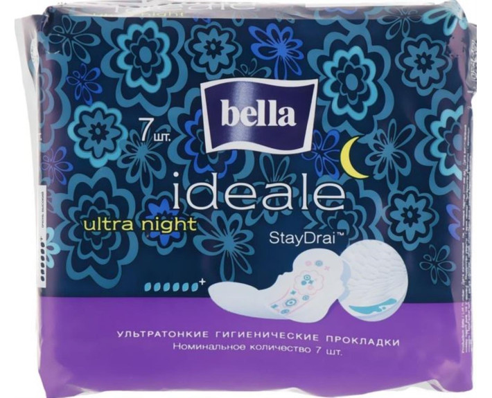 Гігієнічні прокладки 7шт., Bella Ideale Ultra Night