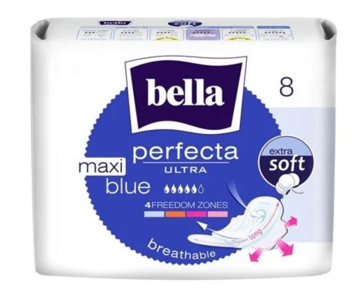 Гігієнічні прокладки 8шт., Bella Perfecta Ultra Maxi Blue