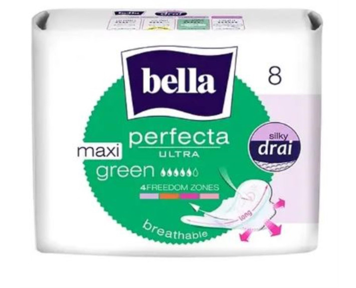 Гігієнічні прокладки 8шт., Bella Perfecta Ultra Maxi Green