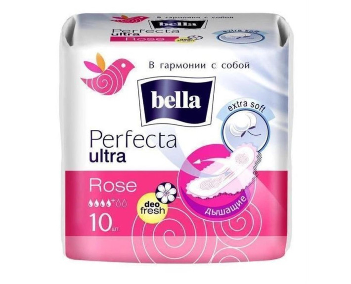 Гігієнічі прокладки 10шт., Bella Perfecta Ultra Rose Deo Fresh Extra Soft