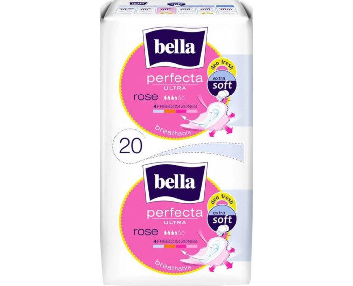 Гігієнічні прокладки 20шт., Bella Perfecta Ultra Rose deo fresh