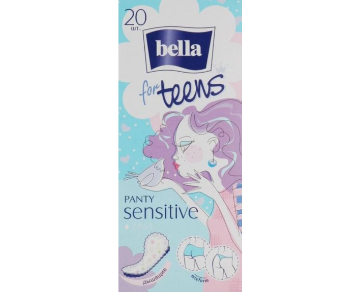 Щоденні прокладки 20шт., Bella Panty For Teens Sensitive