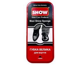 Губка велика для взуття, чорна SHOW