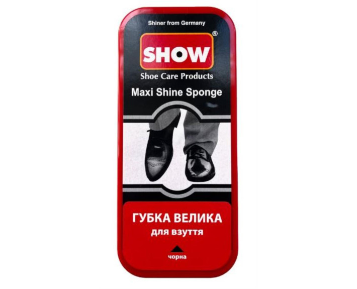 Губка велика для взуття, чорна SHOW