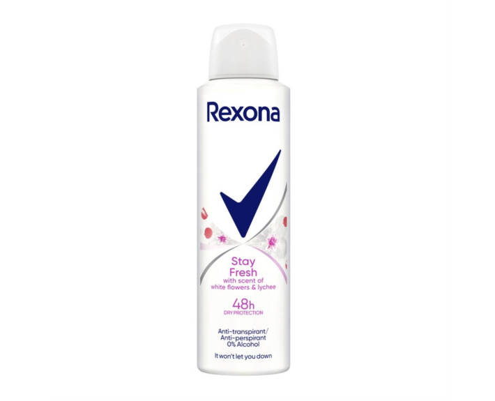 Антиперспирант аэрозоль белые цветы и ли́чи 150 мл Rexona