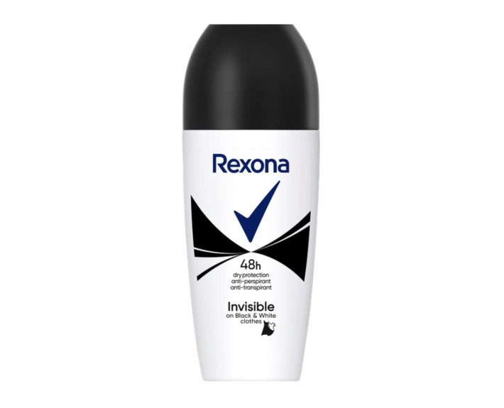 Антиперспирант кульковий невид на чорн та біл 50 мл Rexona
