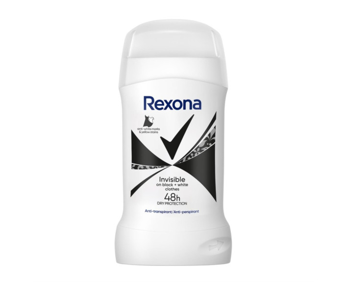 Антиперспірант олівець невид на чорн і біл 40 мл Rexona