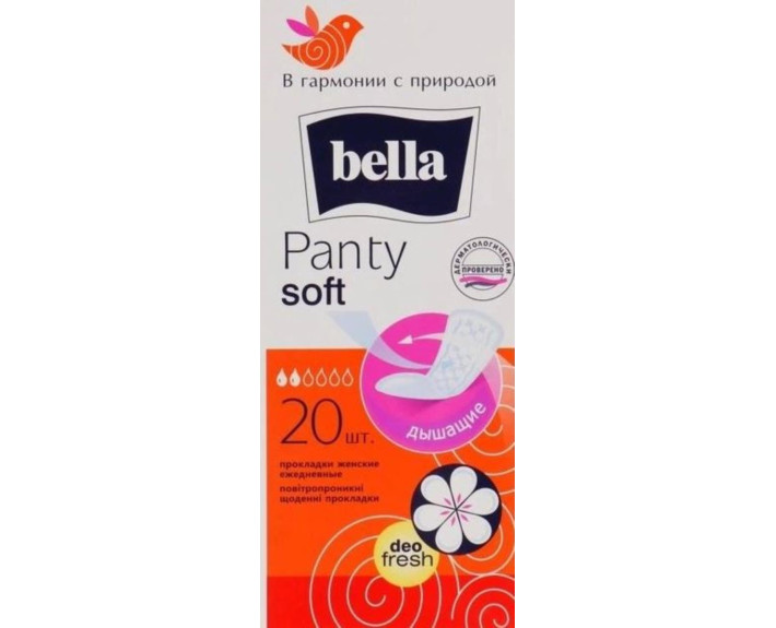 Ежедневные прокладки 20 шт., Bella Panty deo fresh