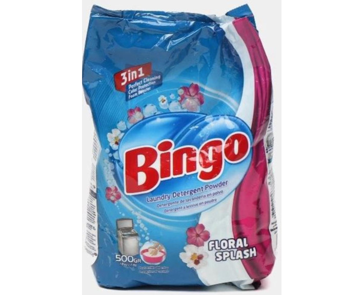 Прачечный порошок автоматический/ручной цвет Цветочный всплеск 500 г BINGO
