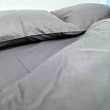 Набор постельного белья Monoton Dark Grey, ранфорс, полуторный, ТМ SoundSleep, Украина