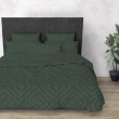 Комплект постільної білизни SoundSleep Rhomb Green бязь Двоспальний євро комплект, Україна