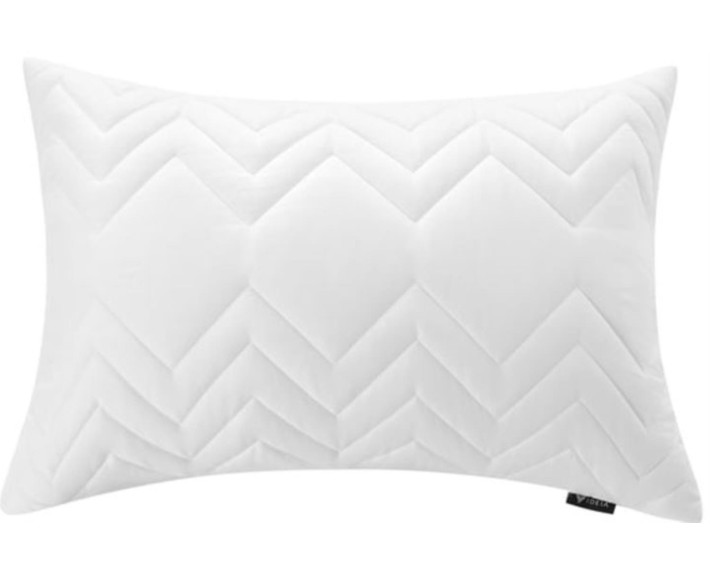 Подушка NORDIC COMFORT 50х70 см чохол зі стібкою антиалергенне волокно біла ТМ IDEIA