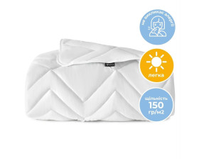 Ковдра NORDIC COMFORT літня 140*210 щіл.150 (білий)